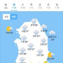 오늘의 날씨🌞☔️☃️, 2024년 7월 9일 화요일 이미지