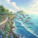 푸른신창 | 제주 서쪽 해안 돌고래 만난 후기.. 용수성당 신창풍차 맛집 숙소 총정리