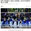 한국 여자 배구 국가대표 30연패 달성 이미지