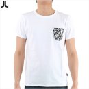 [50%DC]Human disorder with pocket mens S/S t-shirt C1 (white) 이미지