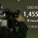 환율 심리적 마지노선 1450원 뚫었다 이미지
