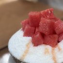 국화네가게 | 고속터미널 파미에스테이션 카페 담장옆에국화꽃 수박과일빙수 2인 후기