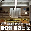 [카페] 원주 독립서점&amp;카페 &#39;바다에 내리는 눈&#39;, 찐한 커피가 있는 단계동 감성카 공간, 원두 구매 후기