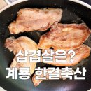 계룡정육점 한결축산 삼겹살 포장 후기! 계룡한우부터 캠핑고기까지