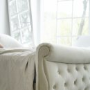 아늑한 감성의 레블랑 패브릭 퀸 침대 이미지