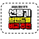 선풍기 추천 비교 2025 인기 브랜드 6종