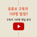 유튜브 구독자 100명 6주만에 달성 - 구독자 100명 채널 분석 구체적으로 해드립니다.