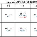 KBO리그 개막시리즈 중계일정 이미지