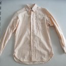 드레익스 / Orange Ticking Stripe Cotton Oxford Cloth Button-Down Shirt / 15.5 이미지