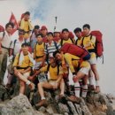 산악부 창설하던 해(1983년) 설악산 등반팀 사진(정경택 보관) 이미지