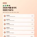 2026 여름 휴가지 한국인 TOP 5 의외의 곳 - 강릉·여수 빼고 알려지지 않은 5곳 5분 정리