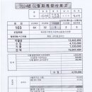 2024년 2월 회계보고 및 수입 지출 내역 이미지