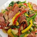 훈제오리볶음 만들기 오리훈제 부추볶음 레시피 간단한 요리 주말메뉴 이미지