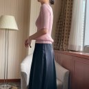 프리미엄 스퀘어넥 골지 하프슬리브 니트 3color 이미지