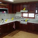 경북 경산: 싱크대 상판 교체, 싱크대 리폼, 인조대리석교체, 렌지 후드교체, 빌트인 렌지교체, 싱크볼교체, 고밀도광택코팅 이미지