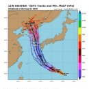 한반도를 향해오는 10호태풍 하이선 이미지
