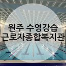 웨스포 | 원주 수영강습은 원주시근로자종합복지관에서💙 (초깨끗, 초저렴) 원주 자유수영 가능