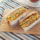 길거리토스트 만들기 양배추 계란 토스트 만드는법 옛날토스트 레시피 이미지