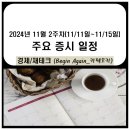 11월 2주차 주요 증시 일정(체코 원전, 중국 광군제, 화장품 관련주, 애플 비전프로, 라이프 사이언스...