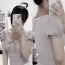 도로시(Dorothy) | 드라이로즈(dryrose) DOROTHY SHIRRING TOP 도로시 셔링탑 핑크 후기