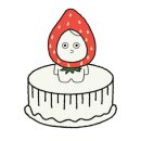 옐로우레터링케이크