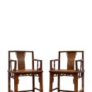 청나라 고가구 • 홍목 마호가니 용문 장미 의자 한 쌍 红木龙纹玫瑰椅一对 이미지