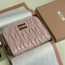 F0036 | 20대 여자 명품 지갑 미우미우 마테라쎄 핑크 지갑 언박싱 후기