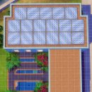 blue yellow house 이미지