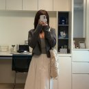 더히든룩 | 에드모어 스커트 화이트 후기 | 데이트룩 추천 미디스커트 코디