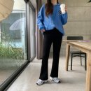 나팔바지 | 팬츠 여성 기모바지 융 밍크 나팔 고무줄 부츠컷...겨울팬츠 직접 써본 후기 – 키 작은 체형 기준 솔직...