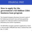 CEWS, CERB &amp; CEBA 업데이트 뉴스들 이미지