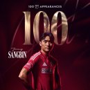 [공홈] 정상빈, MLS 100경기 출전 이미지
