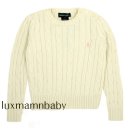 Polo Cotton Crewneck Button Sweter 이미지