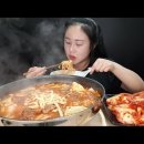 우리 동네 맛집 먹방:) 계산동 옹고집 칼국수 얼큰~~~한 얼큰 칼제비 먹방 겉절이가 예술이에요 이미지