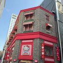 [명동 헬로키티 애플 카페] 기프트샵 굿즈샵 포토존 주말 방문후기