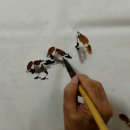 문인화 강의16 - 눈밭 위에 참새들 그림그리기 / 구암 황영배 이미지