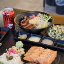 전주 아중리 술집&#39; 김천재의육회반한연어&#39; 육회 연어 무한리필