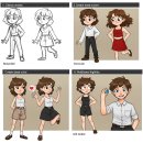 웹툰 캐릭터 제작하기 이미지