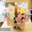 [파스텔 비누꽃바구니 사진]꽃비누 바구니 꽃배달서비스-서울 중구 꽃배달서비스 이미지