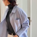 프리미엄 안나 벌룬 <b>오버</b>핏 포켓 셔츠 2color