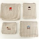 코끼리유치원 | 어린이집 준비물 파우치 방수 린넨 이름 자수 유치원 여벌옷 기저귀 후기