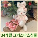 34개월 크리스마스 선물, 핑크구두와 토끼인형