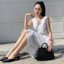 B07 | 코모레비뮤지엄 핸드메이드 레더 위빙백 브라운