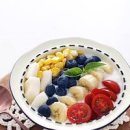 그릭요거트 다이어트 음식 그릭요거트 과일 볼 만들기 이미지