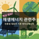 재생에너지 관련주 대장주 전망 친환경 기후 바이오에너지