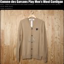 [품절] 꼼데가르송 플레이 남성가디건 베이지 블랙와펜 Comme Des Garcons Play Wool Cardigan AZ-N024-051-3 이미지