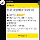 1743 | 아시아나 삿포로 결항후 탑승(OZ1743) 좌석 기내와이파이 기내식 운행시간 인천공항2터미널 아기 동반 꿀팁