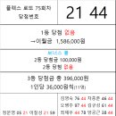 플렉스 로또 75회차 당첨자 이미지