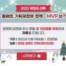 [기획재정부] 정책MVP 후보를 추천 이벤트 ~ 12월 25일 이미지