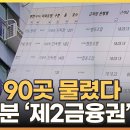 mbn 은행90곳 물렸다..제2금융권.. 이미지